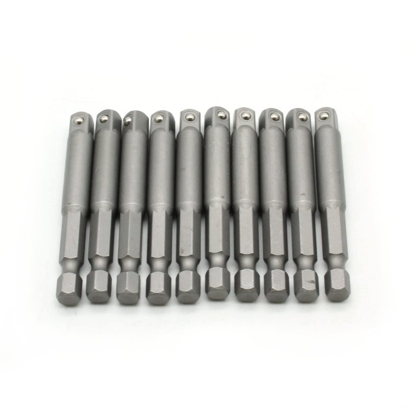 TEMO 10 pc 1/4 Inch Power Socket Extension Adapter Bit Set for Impact Driver - Image 2